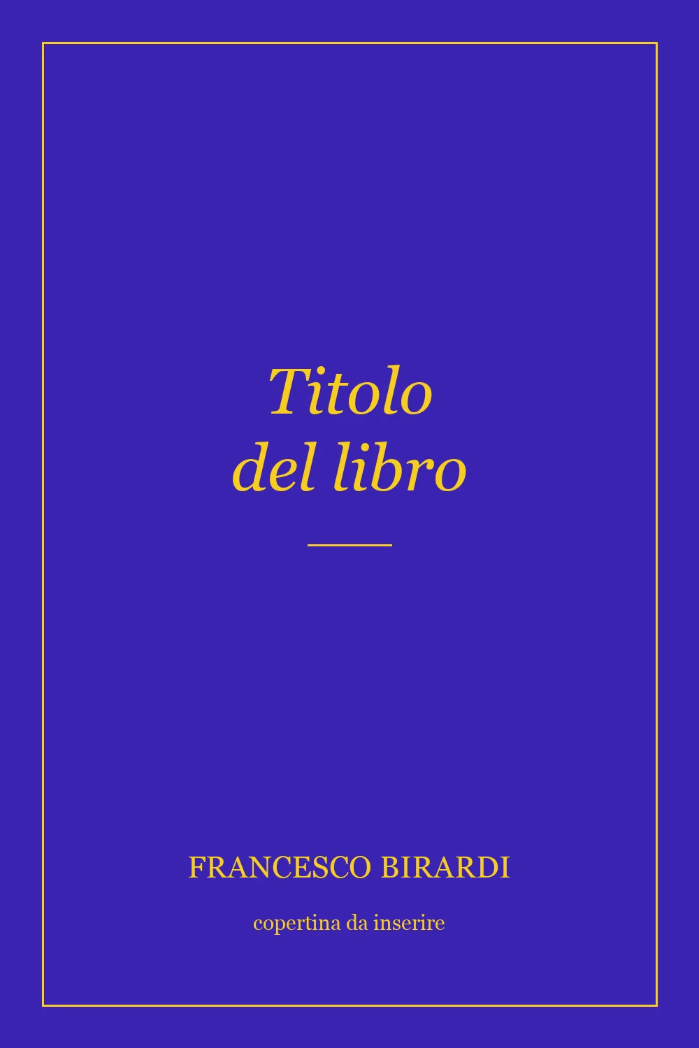 Copertina del libro (segnaposto)