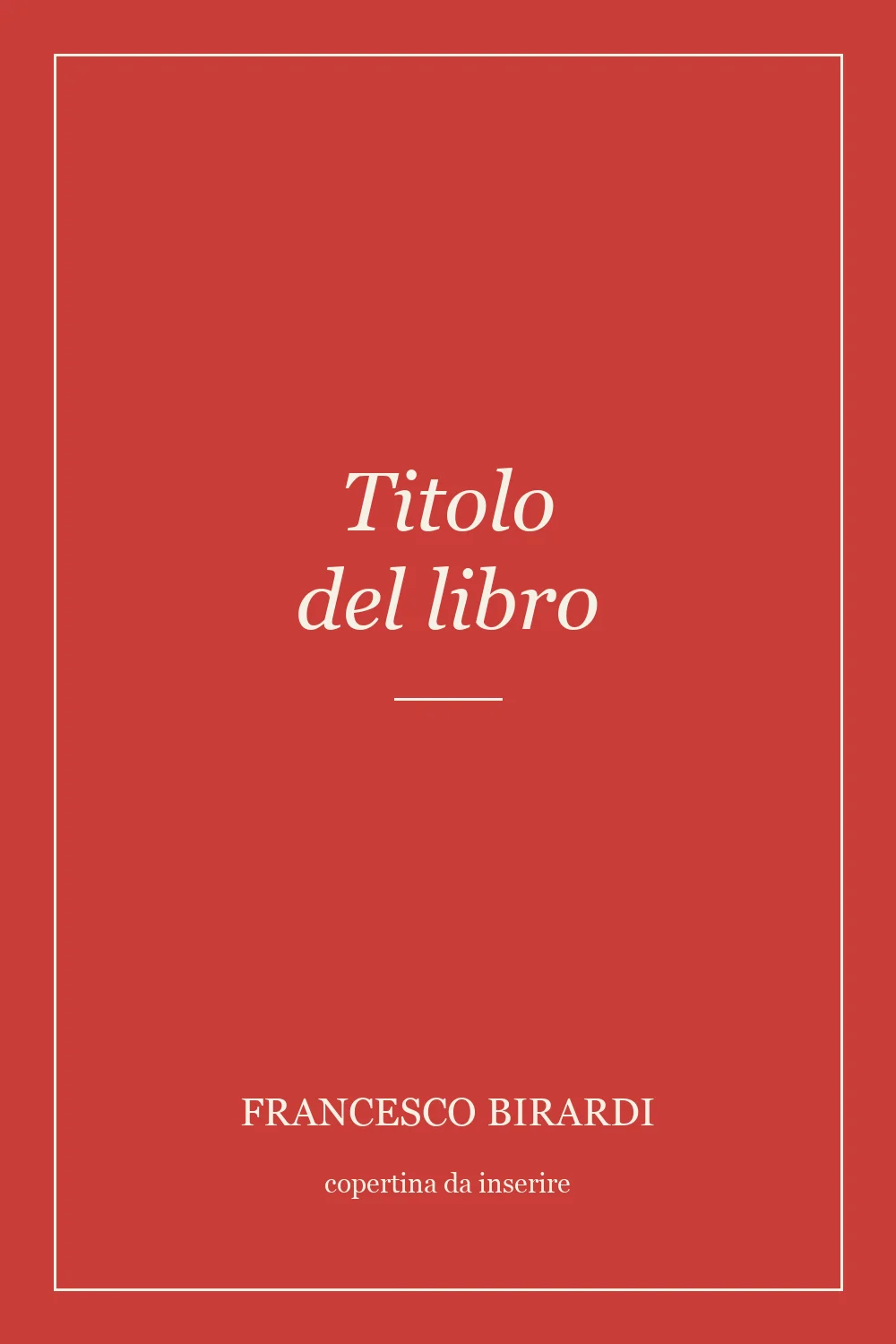 Copertina del libro (segnaposto)